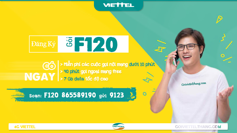 Gói cước F120 của Viettel