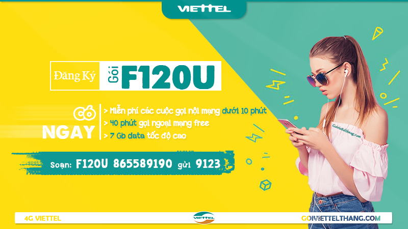 Gói cước F120U của Viettel