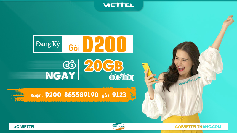 Gói cước D200 của Viettel