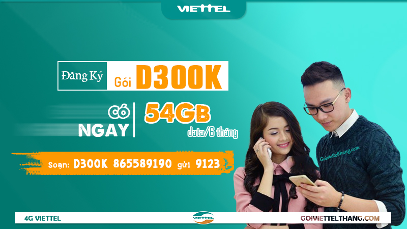 Gói cước D300K của Viettel
