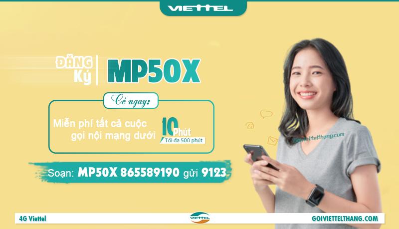 Gói cước mp50x của Viettel