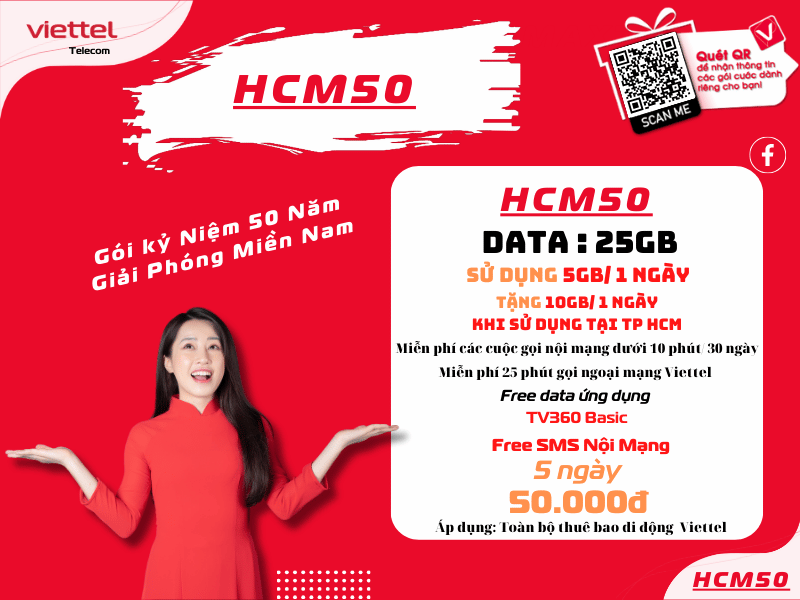 Gói HCM50 Viettel
