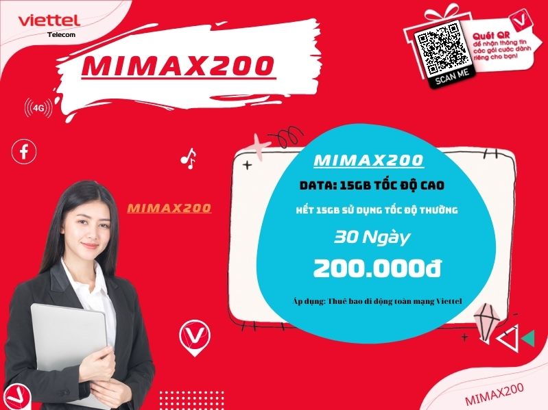 Gói Mimax200 của Viettel