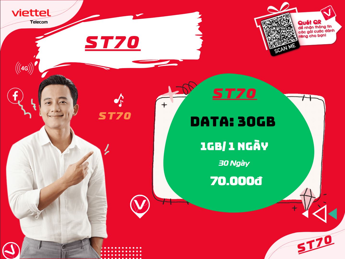 Gói cước ST70 của Viettel