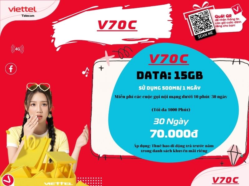 Gói cước V70C của Viettel