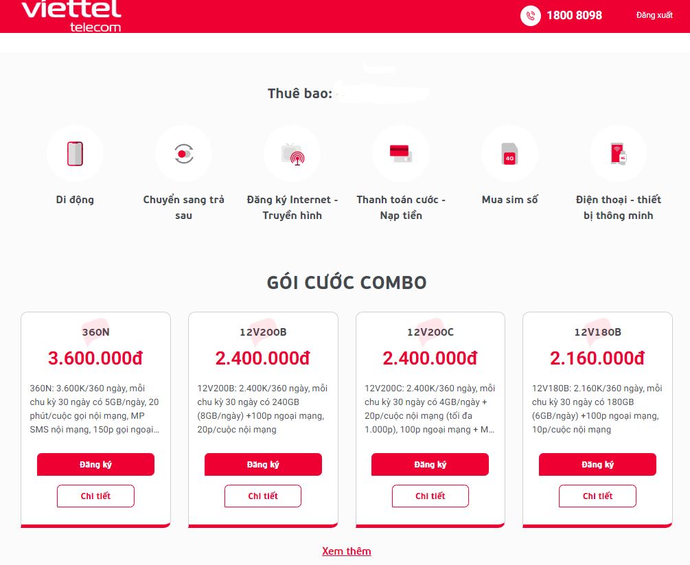 Cách đăng ký data Viettel trên máy tính