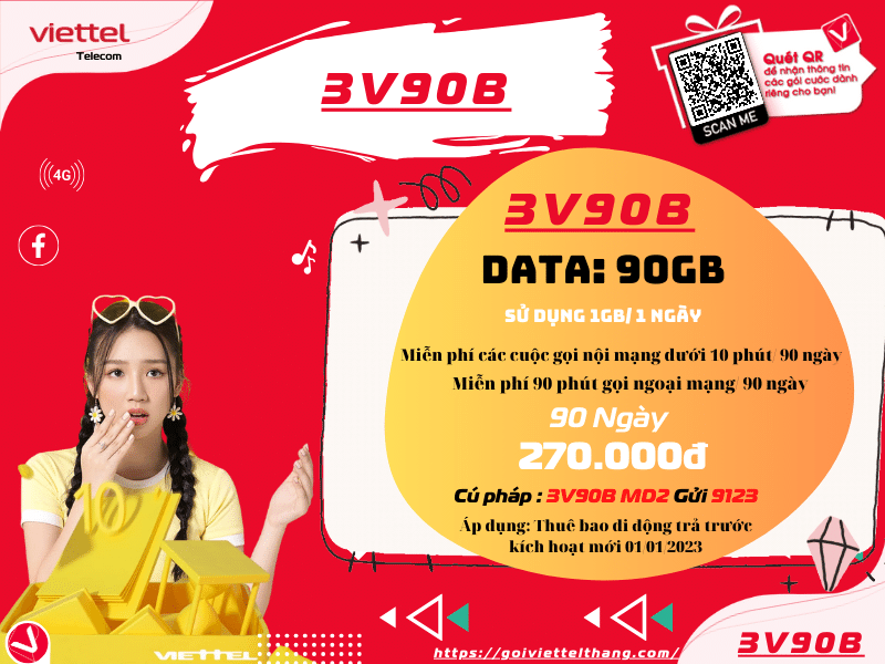 Gọi nội mạng Viettel 90 ngày giá rẻ nhất