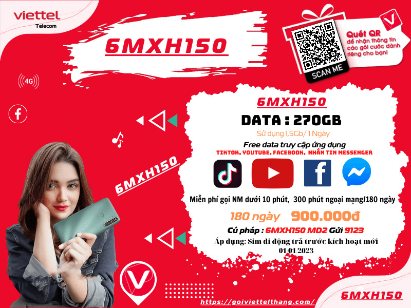 Gói gọi nội mạng Viettel miễn phí trong 180 ngày