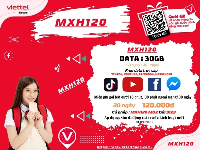 gói 120k nào của viettel ưu đãi cho cao bằng