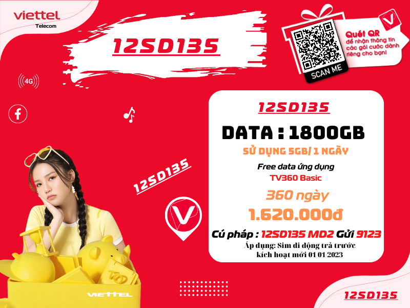 Tất cả các gói 135k Viettel