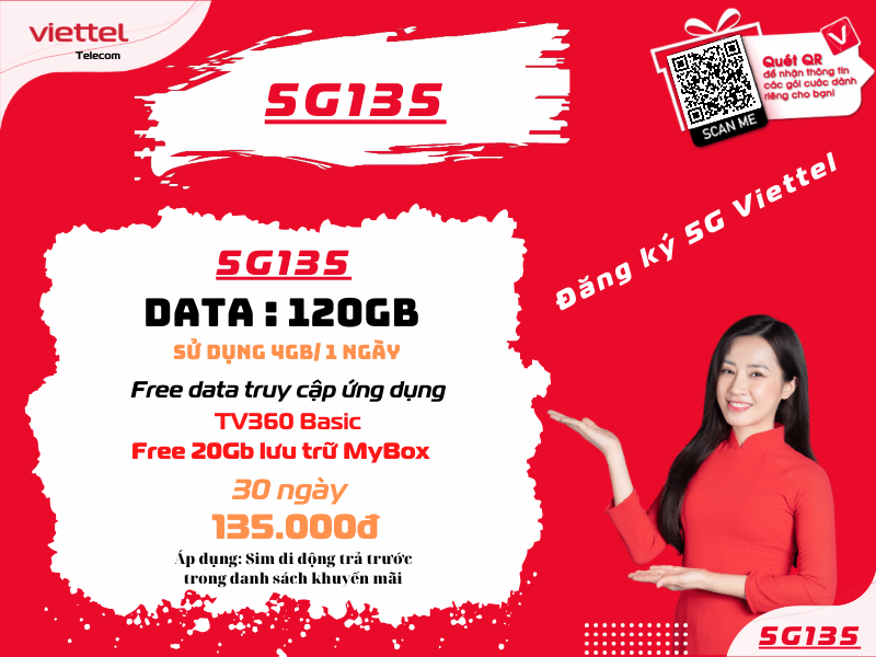 Gói 5G135 của Viettel
