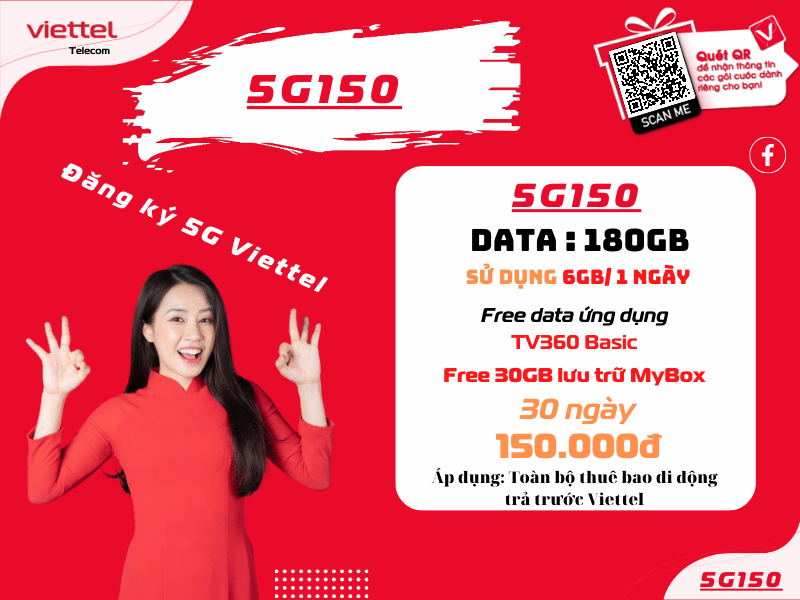 Gói 5G150 Viettel