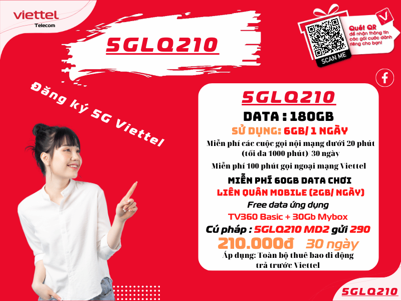 Gói 5GLQ210 Viettel