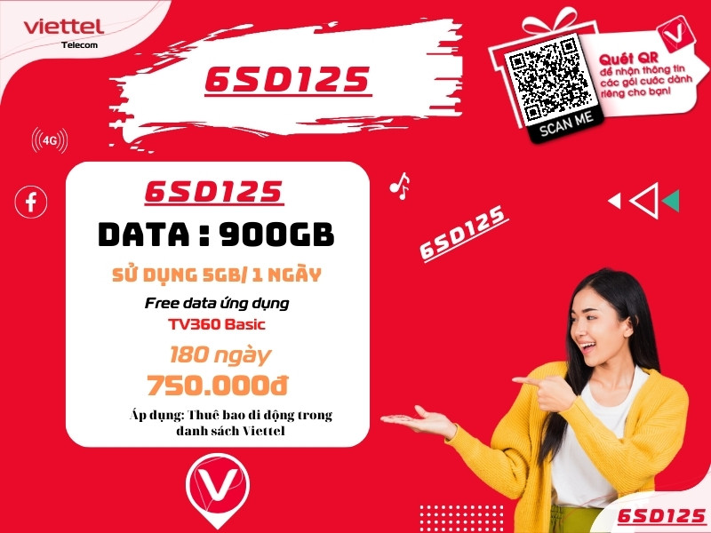 Gói 6SD125 Viettel