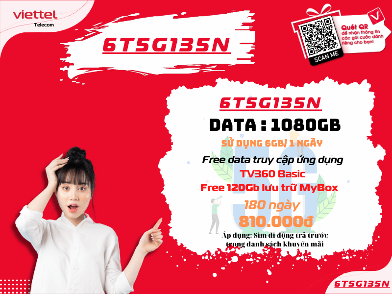 Gói 6T5G135N Viettel