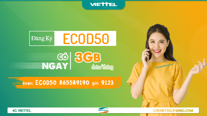 Gói cước ECOD50 Viettel