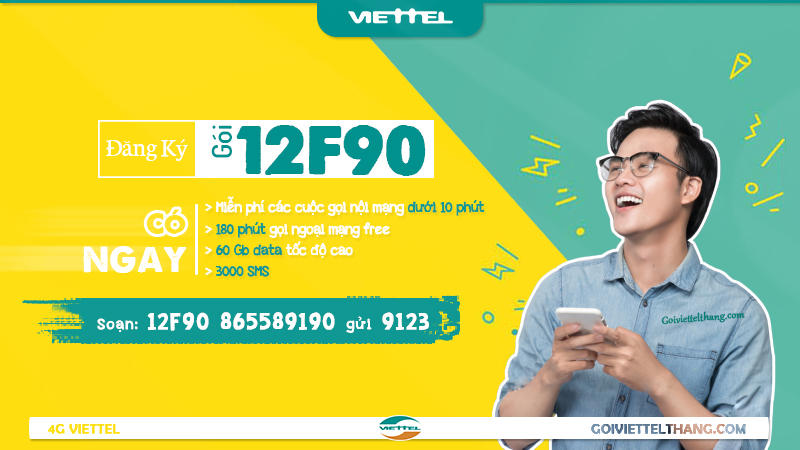 Gói cước 12F90 của Viettel