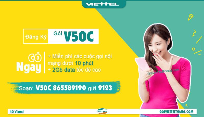 Gói cước V50C của Viettel