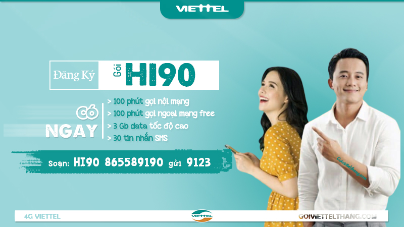 Đăng ký gói Hi90 Viettel