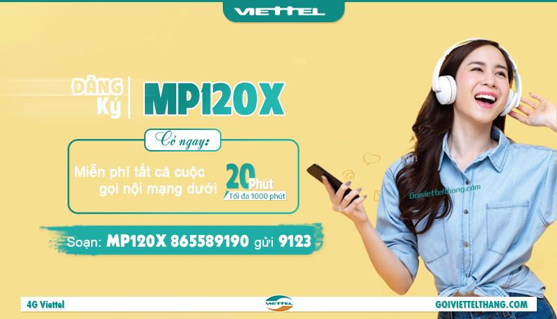 Gói cước MP120X của Viettel