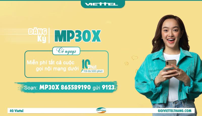 Gói cước MP30X của Viettel
