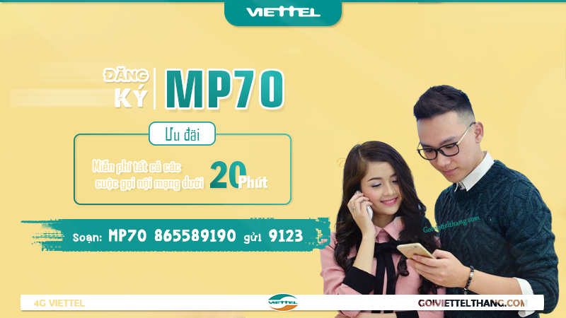 Gói cước mp70 của Viettel