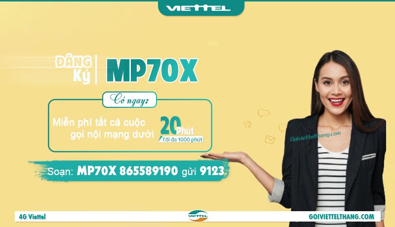 Gói mp70x của Viettel