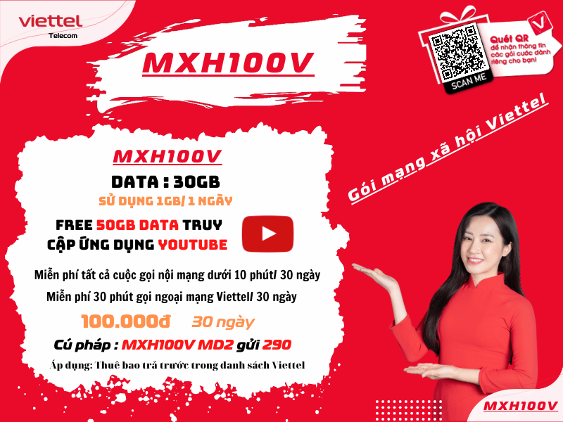 Gói MXH100V Viettel