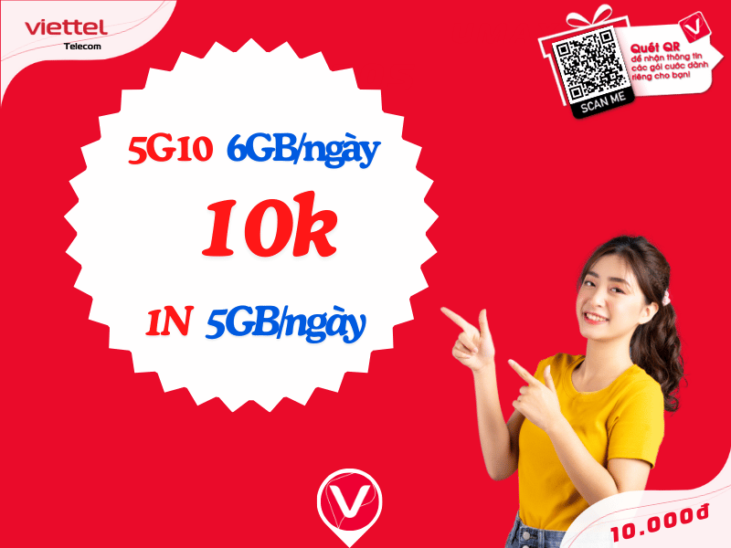 So sánh gói 1N và 5G10 Viettel