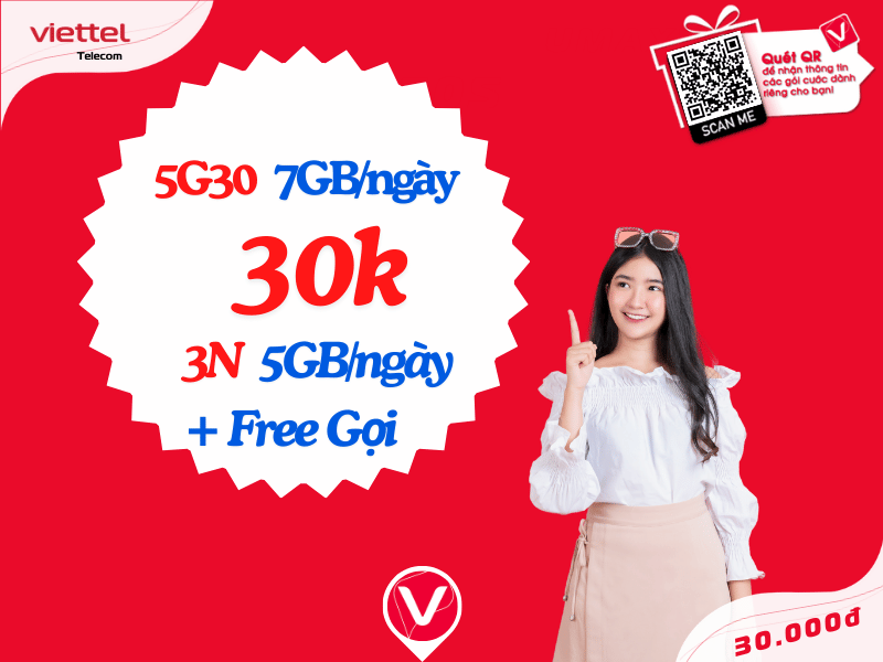 So sánh gói 3N và 5G30 Viettel
