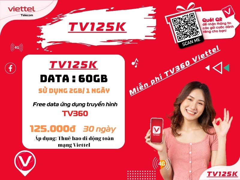 Gói TV125K Viettel