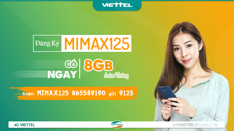 gói 4G Mimax125 của Viettel