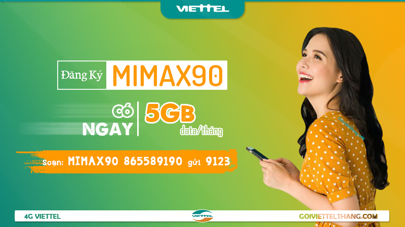 gói 4G Mimax90 của Viettel