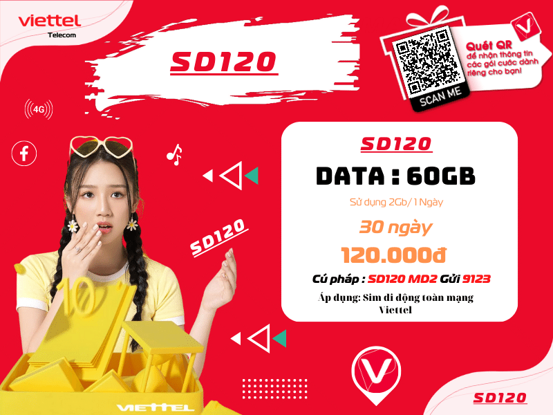 Gói SD120 Viettel