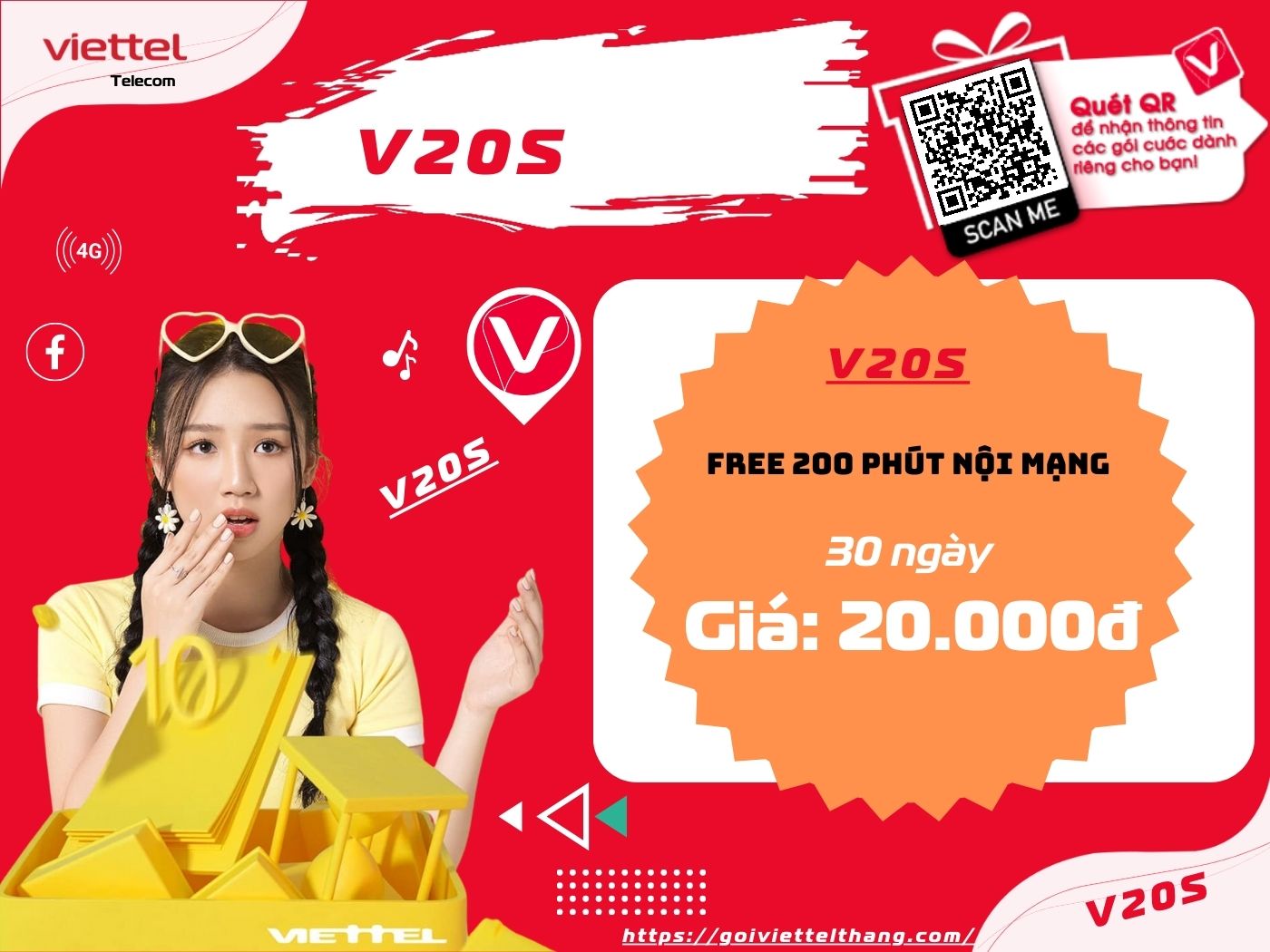 Gói v20s viettel